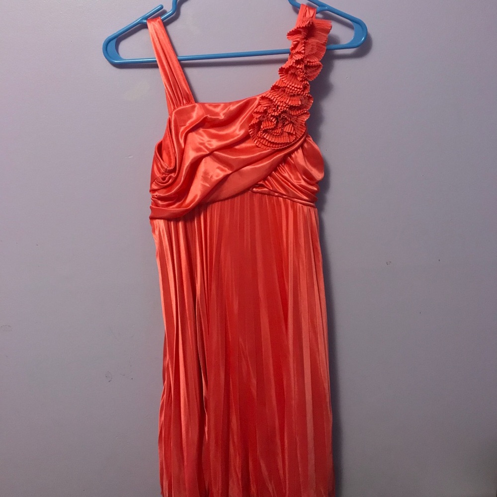 An orange party dress for younger girls